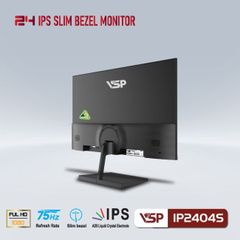 Màn Hình 23.8 inch VSP IP2404S (FHD/IPS/75Hz/5ms/250nits/HDMI+VGA/Phẳng/đen)