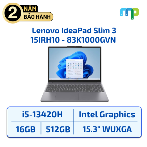 Laptop Lenovo IdeaPad Slim 3 15IRH10 I5-13420H/16GB/512GB/15.3