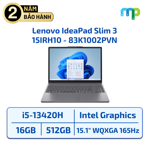 Laptop Lenovo IdeaPad Slim 3 15IRH10 I5-13420H/16GB/512GB/15.1