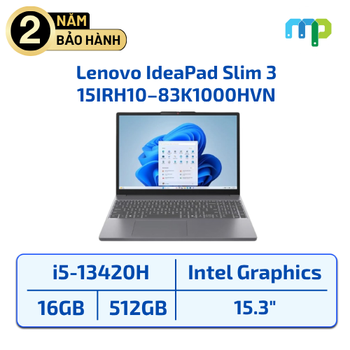 Laptop Lenovo IdeaPad Slim 3 15IRH10 (i5-13420H/16GB/512GB/15.3