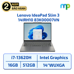 Laptop Lenovo IdeadPad Slim 3 14IRH10 83K00007VN I7-13620H/16GB/512GB PCIE/14.0 WUXGA/WIN11/XÁM