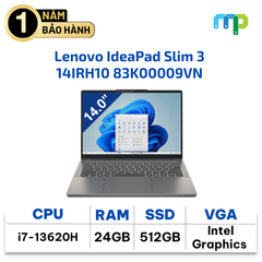 Laptop Lenovo IdeaPad Slim 3 14IRH10  (Core i7-13620H/24GB/ 512GB/Intel UHD/14