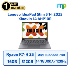 Laptop Lenovo IdeaPad Slim 5 14 2025 (Xiaoxin 14 AHP10R) Ryzen R7- H 255/16GB/SSD 512GB/Vga 780/14