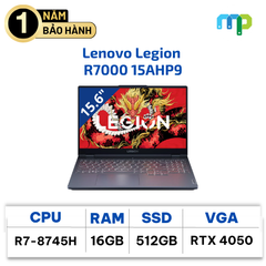 Laptop Lenovo Legion R7000 15AHP9 Ryzen 7-8745H/16GB/512GB/RTX 4050/15.6'' FHD (Nhập Khẩu)