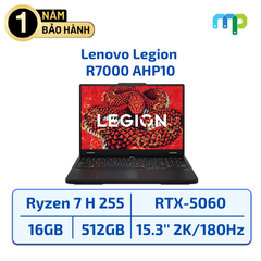 Laptop Lenovo Legion R7000 AHP10 Ryzen 7 H 255/16GB/512GB/RTX 5060/15.3'' 2K 180Hz (Nhập Khẩu)