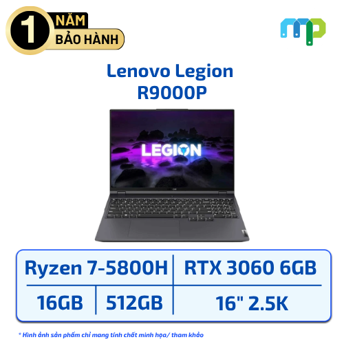 Laptop Lenovo Legion R9000P Ryzen 7-5800H/16GB/SSD 512GB/RTX 3060 6GB/16