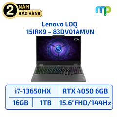 Laptop Lenovo LOQ 15IRX9 I7-13650HX/16GB/SSD 1TB/RTX 4050 6GB/15.6