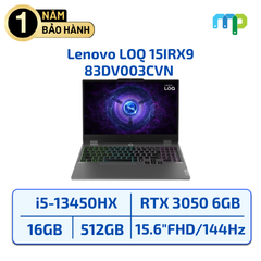 Laptop Lenovo LOQ 15IRX9 I5-13450HX/16GB/SSD 512GB/RTX 3050 6GB/15.6