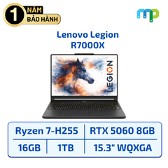 Laptop Lenovo Legion R7000X 2026 Ryzen 7-H255/16GB/SSD 1TB/RTX 5060 8GB/15.3