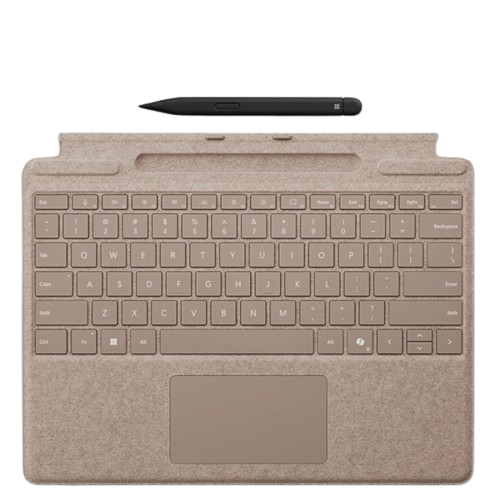 Combo Bàn phím Microsoft Surface Pro Signature (For Surface Pro 2024 Copilot Key) Slim Pen 2 Dune