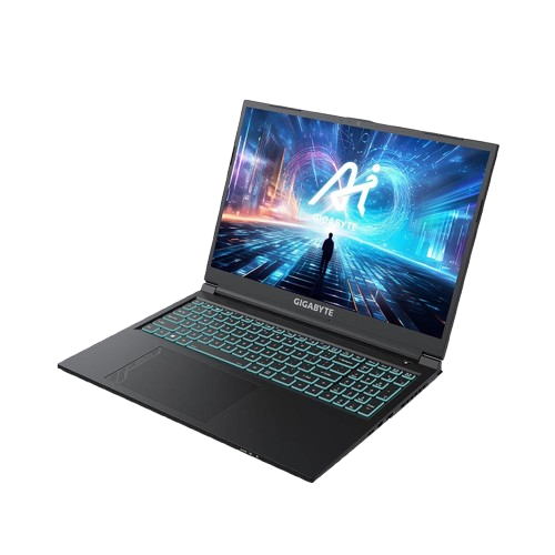 Laptop Gaming GIGABYTE G6 MF 2024 RC56 G6-MF-72VN854KH i7-13700H/16GD5/1TBSSD/16.0FHD+/165Hz/WF6E/BT/54Wh/6G_RTX 4050/RGB/W11SL/ĐEN
