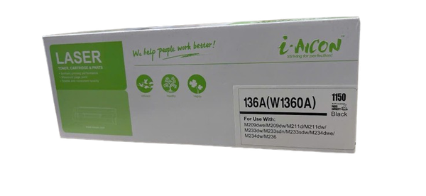 Mực hộp máy in laser Aicon 136A (W1360A)