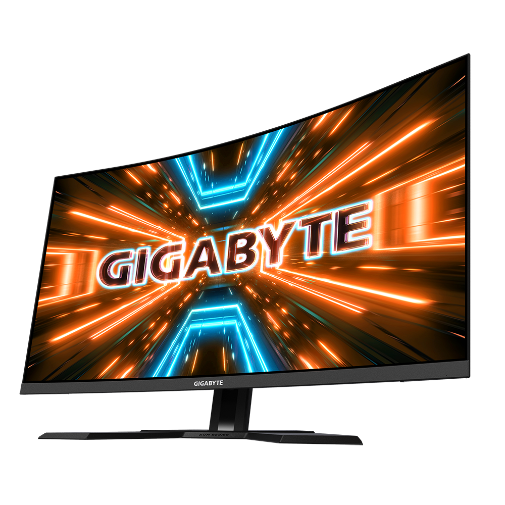 Màn hình Gaming Gigabyte M32QC | 31.5 inch, QHD, VA, 165Hz (OC 170Hz), 1ms, USB C, cong, chân công thái học