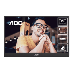 Màn hình di động AOC 16T20 15.6 inch/Full HD/IPS/60Hz/5ms/ 16.7 triệu màu/ USB-C/ kèm Foldable Smart Cover