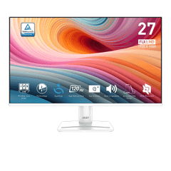 Màn hình MSI Pro MP275W E2 | 27 inch, Full HD, IPS, 120Hz, 1 ms, phẳng, trắng