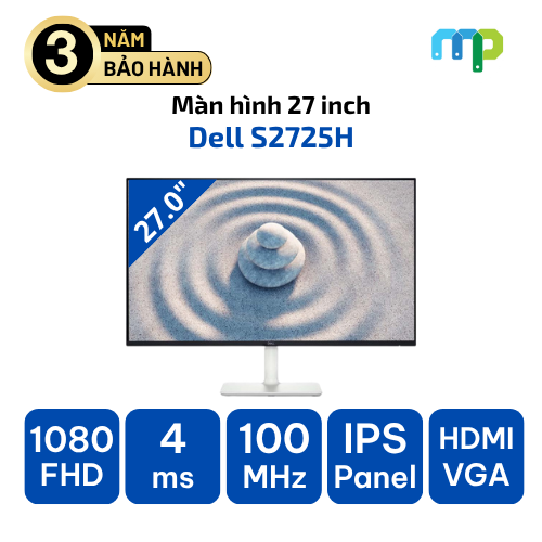 Màn Hình Dell 27.0 inch S2725H FHD IPS 100Hz 4ms Speaker10W