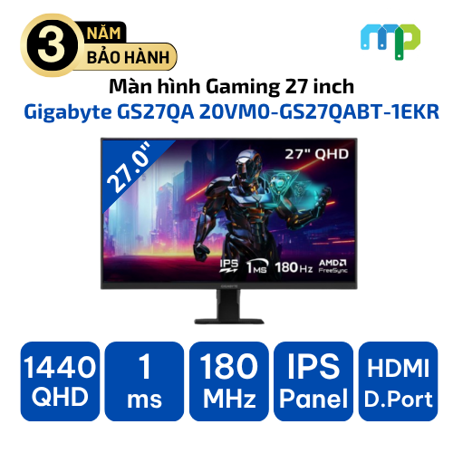 Màn hình Gaming Gigabyte GS27QA 20VM0-GS27QABT-1EKR