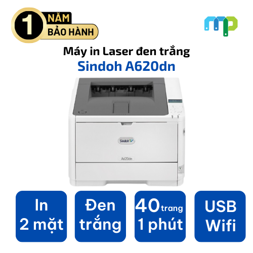Máy in Laser đen trắng Sindoh A620dn