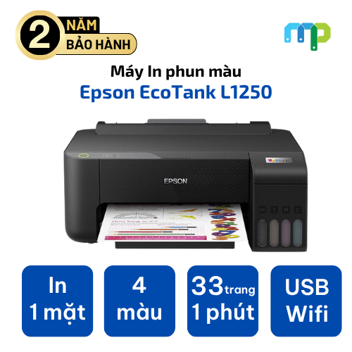 Máy in phun màu Epson EcoTank L 1250 Wifi