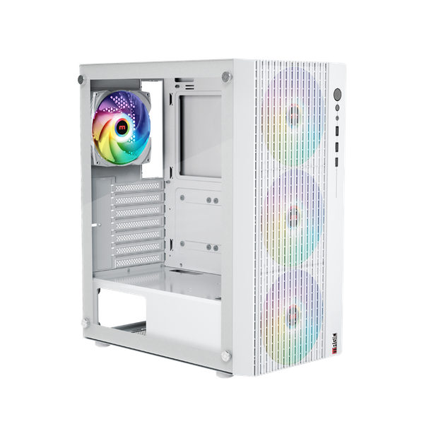 Thùng máy Case Magic Luxury 4F - Trắng/Kèm sẵn 4 fan