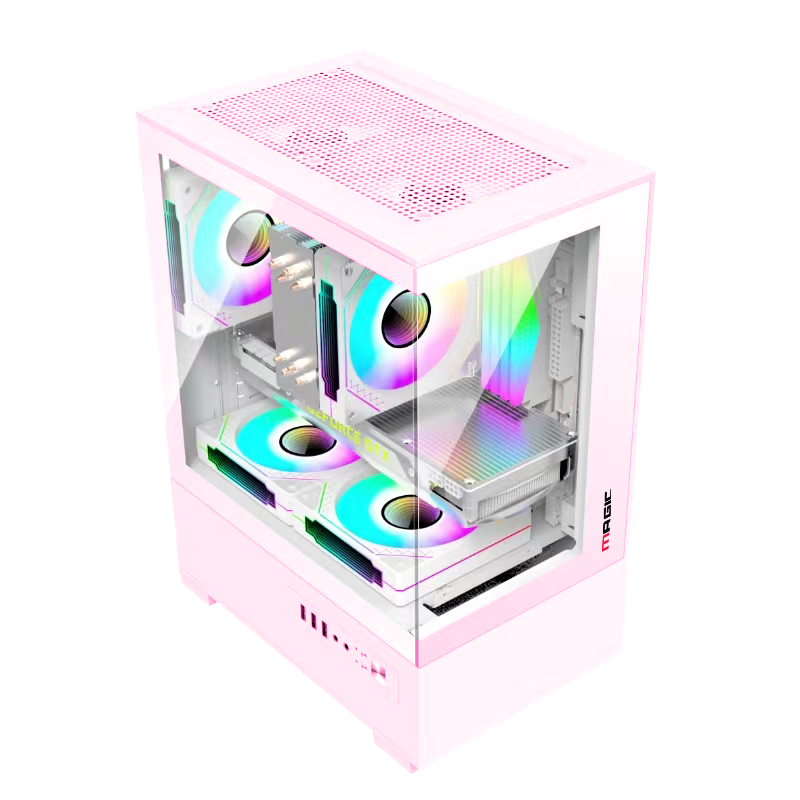 Thùng máy Magic MIX - Hồng | Micro ATX, không kèm fan