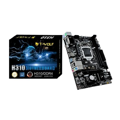 Mainboard T-Wolf H310/LGA 1151/VGA-DVI-HDMI/NVMe TW1132-H310