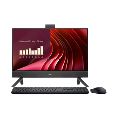 Máy bộ Dell 24AIO EC24250 i5-1334U(10*3.4)/8GD5/512SSD/23.8FHD/Camera /BT/KB/M/W11SL+OFFICE2024/ĐEN DR93T5