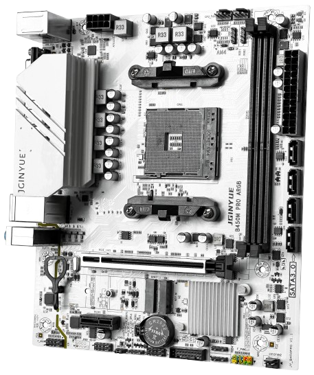 Mainboard JGINYUE B450M PRO ARGB Màu trắng