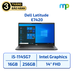 Laptop Dell Latitude E7420 I5-1145G7/16GB/SSD 256GB/14.0