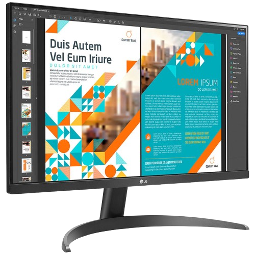 Màn hình đồ họa LG QHD 24QP500-B 24 inch/ 2K/ IPS/ 75Hz/ 5ms