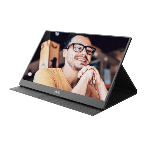 Màn hình di động AOC 16T20 15.6 inch/Full HD/IPS/60Hz/5ms/ 16.7 triệu màu/ USB-C/ kèm Foldable Smart Cover