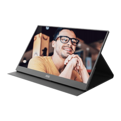 Màn hình di động AOC 16T20 15.6 inch/Full HD/IPS/60Hz/5ms/ 16.7 triệu màu/ USB-C/ kèm Foldable Smart Cover