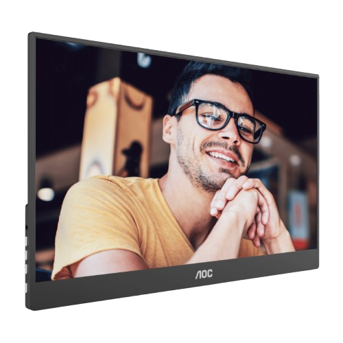Màn hình di động AOC 16T20 15.6 inch/Full HD/IPS/60Hz/5ms/ 16.7 triệu màu/ USB-C/ kèm Foldable Smart Cover