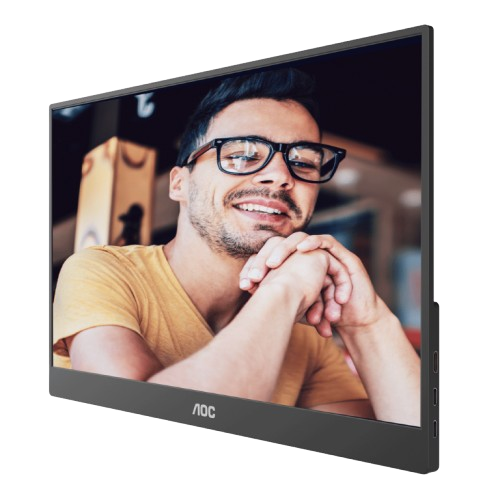 Màn hình di động AOC 16T20 15.6 inch/Full HD/IPS/60Hz/5ms/ 16.7 triệu màu/ USB-C/ kèm Foldable Smart Cover