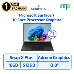 Laptop Microsoft Surface 7 Snapdragon® X Plus 10 Core Processor/16 GB/512GB/13.8” Touch/Win11 Graphite
