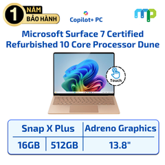 Laptop Microsoft Surface 7 (Certified Refurbished) Snapdragon® X Plus 10 Core Processor/16GB/512GB/13.8” Touch/Win11 Dune