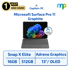 Laptop Microsoft Surface Pro 11 Snapdragon X Elite/16GB/512GB-SSD/13.0 OLED TOUCH/Win11 PLATINUM