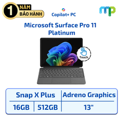 Laptop Microsoft Surface Pro 11 Snapdragon X Plus/16GB/512GB-SSD/13.0 Touch/Win11 Platinum