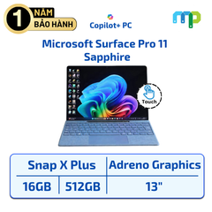 Laptop Microsoft Surface Pro 11 Snapdragon X Plus/16GB/512GB-SSD/13.0 Touch/Win11 Sapphire