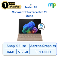 Laptop Microsoft Surface Pro 11 Snapdragon X Elite/16GB/512GB-SSD/13.0 OLED TOUCH/Win11 Dune