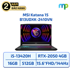 Laptop MSI Gaming Thin 15 B13UCX-2080VN(i5-13420H/16GB/SSD 512GB/RTX2050 4GB/15.6