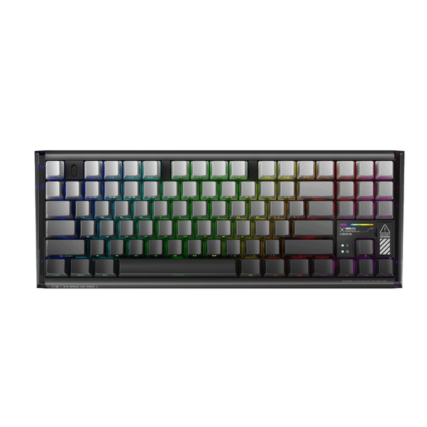Bàn phím cơ có dây Machenike K600E B87W/Wireless Tri Mode/ RGB Side/ Printed Grey/ Gr Silver Switch