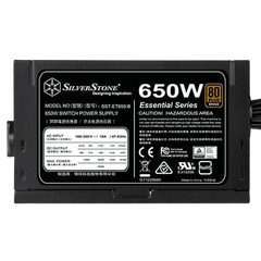 Nguồn máy tính SilverStone Essential Series ET650 80 Plus Bronze SST ET650 B