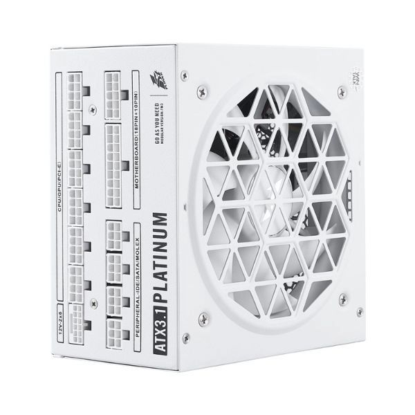 Nguồn Máy Tính 1STPLAYER NGDP-PLT-1000-WH-EU 1000W Trắng – 80 PLUS Platinum