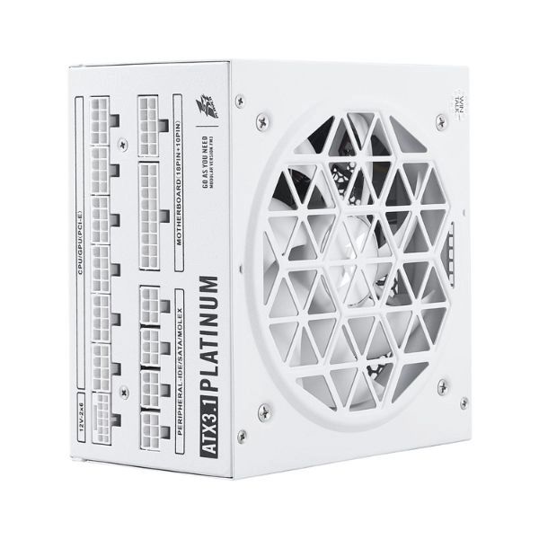 Nguồn Máy Tính 1STPLAYER NGDP-PLT-1300 1300W Trắng (80 PLUS PLATINUM)