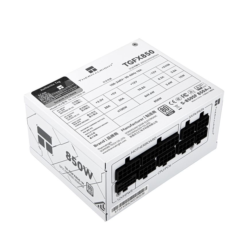Nguồn THERMALRIGHT TR-TGFX 850W 80 Plus Gold Full Modular