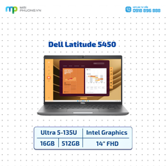 Laptop Dell Latitude 5450 ULtra 5-135U/16GB/SSD 512GB/14