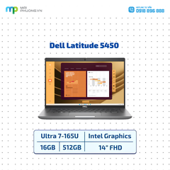 Laptop Dell Latitude 5450 ULtra 7-165U/16GB/SSD 512GB/14