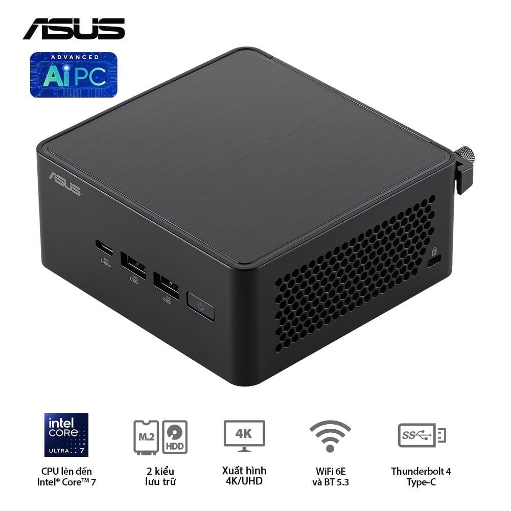 Mini PC ASUS NUC 14 Pro Tall Revel Canyon | U7- 155H (RNUC14RVHU700000I)