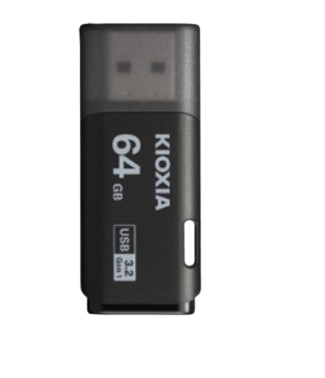 Ổ Cứng Di Động USB 64GB Kioxia U301 3.2 Đen LU301K064GG4